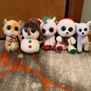 beanie boos 5 pack christmas special